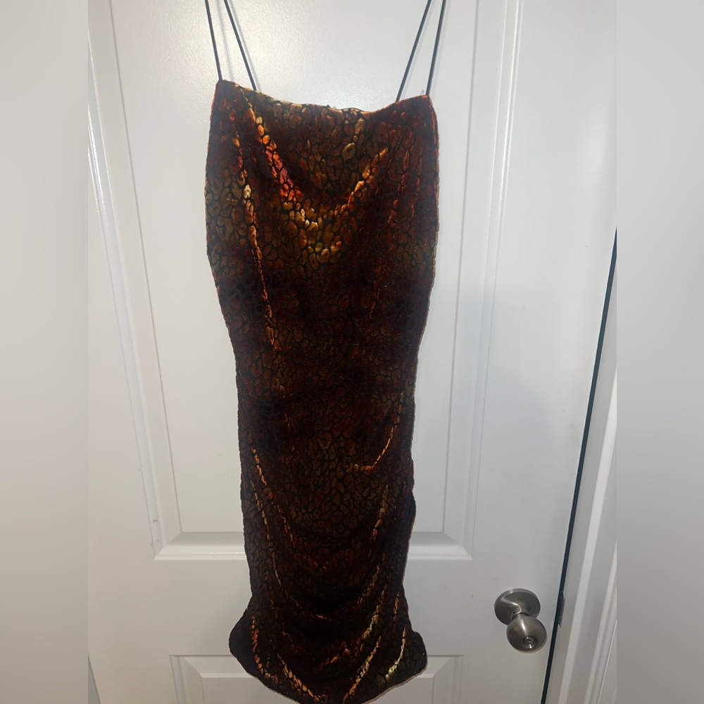 Windsor Leopard Print Spaghetti Strap Dress | s - Picture 4 of 6